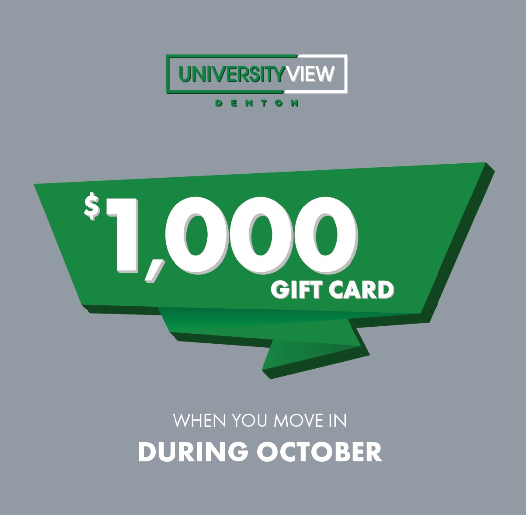 Move In During October Receive $1000 (Expired)